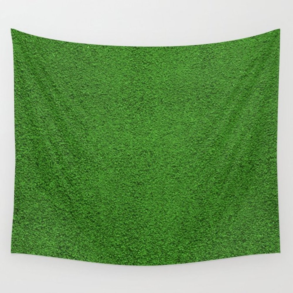 Green Grass Wall Tapestry by Patterns and Textures